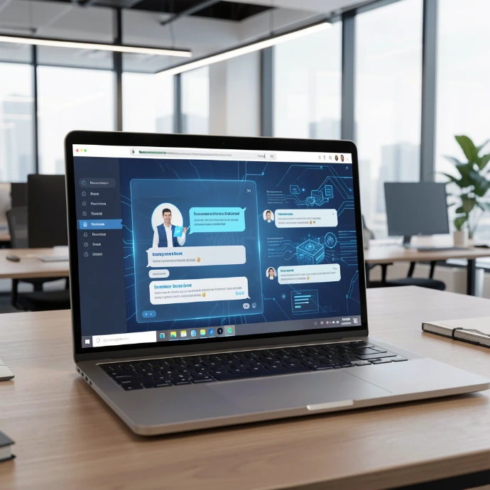 AI-powered chatbot system for automated customer support and communication